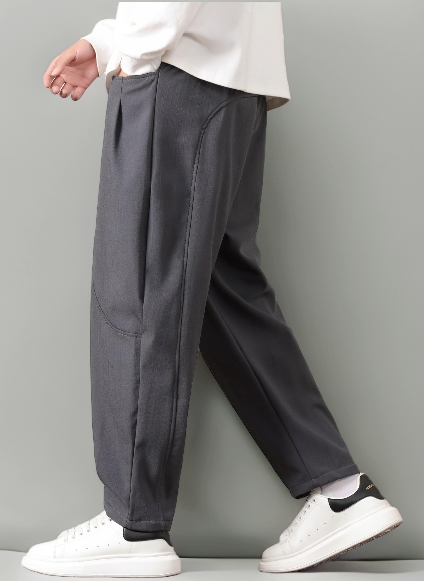 グレー コットン サルエルパンツ Amazon | [Fasshonrida] サルエルパンツ メンズ ズボン 極暖 裏